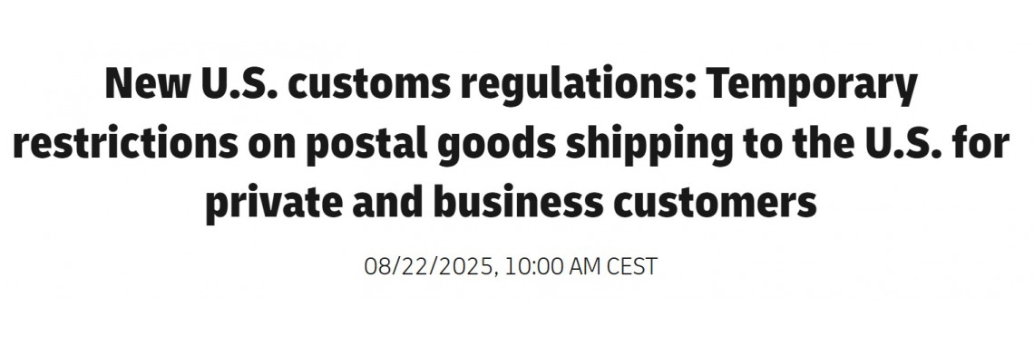New U.S. customs regulations