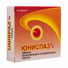 Unispaz H (Drotaverine + Paracetamol) 12 tablets