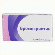 Bromocriptine 2.5mg 30 tablets