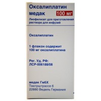 Oxaliplatin medac lyophilizate 100mg