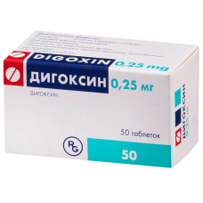Digoxin 0.25mg 50 tablets