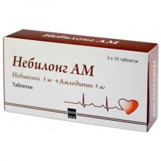 Nebilong AM (Amlodipine + Nebivolol) 5mg + 5mg 30 tablets