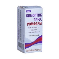Bimoptic Plus (Bimatoprost + Tymolol) 0.3mg/ml + 05mg/ml 3ml