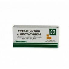 Tetracycline with nistatine 10 tablets
