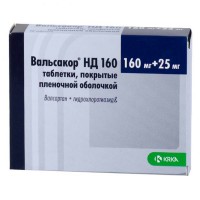 Valsacor HD (Valsartan + Hydrochlorothiazide) 160mg + 25mg 30 tablets