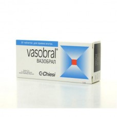 Vasobral (Dihydroergocriptine + Caffeine) 30 tablets