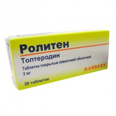 Roliten (Tolterodine) 2mg 30 tablets