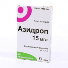 Azidrop (Azithromycin) 15mg/g 0.25g 6 vials