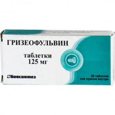 Griseofulvin 125mg 20 tablets