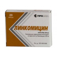 Lyncomycin 250mg 20 capsules