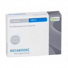 Megaflox (Moxifloxacin) 400mg 5 tablets