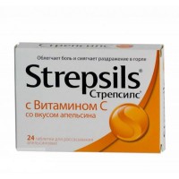 Strepsils with Vitamin C orange 24 tablets