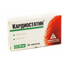 Cardiostatin (Lovastatin) 20mg 30 tablets