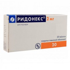 Ridonex (Risperidone) 2mg 20 tablets