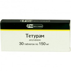 Teturam (Disulfiram) 150mg 30 tablets
